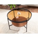 Стол журнальный SIGNAL PRIMA B орех/черный мат 74